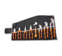 VEVOR Pliers Set, 8-Piece, High Carbon Steel, 12"/10"/8" Groove Joint Pliers, 8" Linesman's Pliers, 6" Slip Joint Pliers, 8" Long Nose Pliers, 6" Diagonal Cutter, 10" Adjustable Wrench, and Tool Bag