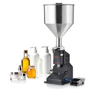 VEVOR Pneumatic Liquid Filling Machine A02 Paste Bottle Filler 5-50ml with Pedal