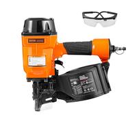 VEVOR Pneumatic Roller Nailer, 45-70mm, Pneumatic Coil Nailer 15°, MCN70, 70-120 PSI, Nail Head Φ5.5 - Φ7 mm, Nail Gun for Pallets, Crates, Frames, Cladding, Fences