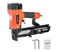 VEVOR Pneumatic Staple Gun, 16 Gauge 26.4mm Wide Crown Pneumatic Stapler 16mm to 38mm Length, 70-120PSI Air Staple Gun with Two Firing Modes for Roof Decking, Wall Sheathing, Fencing, Subflooring