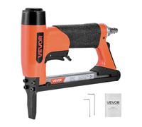 VEVOR Pneumatic Staple Gun, 20 Gauge Long-Nose Upholstery Stapler for 50 Series Fine Wire Staples 12.8mm Crown 6mm-16mm Length, Max 110PCS Loading Air Staple Gun for Upholstering, Woodworking, DIY
