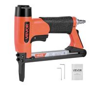 VEVOR Pneumatic Staple Gun, 21 Gauge Long-Nose Upholstery Stapler for 80 Series Fine Wire Staples 12.8mm Crown 6mm-16mm Length, Max 150PCS Loading Air Staple Gun for Upholstering, Woodworking, DIY