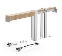 VEVOR Pocket Door Frame Kit, for 610-762mm Wide 2032mm High Door, Pocket Door Kit with Two-Way Soft Close Mechanism, Slide Smoothly Quietly, Easy to Install, Premium Galvanized Steel, for Living Room
