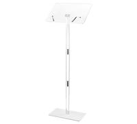 VEVOR Podium Stand 43 in Acrylic Lectern Adjustable Angles with Metal Base