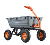 VEVOR Poly Garden Dump Cart Heavy-duty Yard Carts and Wagons 1500 lbs 13" Tires