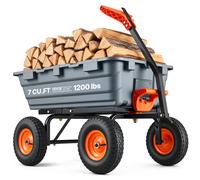 VEVOR Poly Garden Dump Cart Heavy-duty Yard Carts and Wagons 6.48 cu.ft 1200 lbs