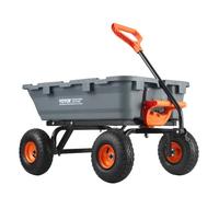 VEVOR Poly Garden Dump Cart Heavy-duty Yard Carts and Wagons 800 lbs/363.6 kg 10"/25.4 cm Tires