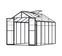 VEVOR Polycarbonate Greenhouse, 8 x 10 Ft, Outdoor Greenhouse with 2 Vent Windows, Pavilion Styled Greenhouse with Hinged Door, Aluminum Large Walk-in