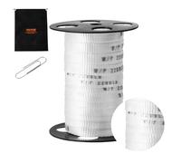VEVOR Polyester Pull Tape, 5/8" x 108' Mule Tape Flat Rope, 2200 lbf Tensile Capacity, Printed Webbing Cable Pulling Tape for Packaging, Gardening, Commercial Electrical, Conduit Work, White