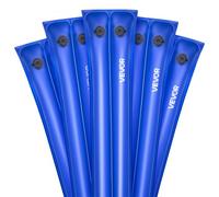 VEVOR Pool Cover Water Bags, 5 Packs 10 Ft, Double Chamber Pool Cover Water Tubes, 0.4mm Thick PVC Bags Weights with Leakproof Screw Cap, for Inground