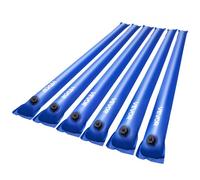 VEVOR Pool Cover Water Bags, 6 Packs 4 Ft, Single Chamber Pool Cover Water Tubes, 0.4mm Thick PVC Bags Weights with Leakproof Screw Cap, for Inground