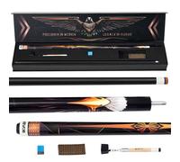 VEVOR Pool Cue, 1 Piece Pool Stick, 58 inch & 19 oz Canadian Maple Wood Billiard Pools Cue Stick with Multi-Layer Tip & ABS Connection Ring, Cues Sticks for Professional Pool Table, Bar, Home, Office