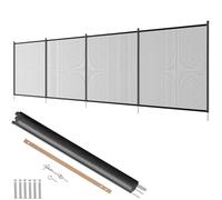 VEVOR Pool Fence, 4 x 12 FT Pool Fences for Inground Pools, Removable Child Safety Pool Fencing, Easy DIY Installation Swimming Pool Fence, 340gms Teslin PVC Pool Fence Mesh Protects Kids and Pets