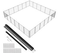 VEVOR NLSSHL472 4 x 72 FT Inground, Removable Child Safety, Easy DIY Installation Swimming, 340gms Teslin PVC Pool Fence Mesh Protects Kids and Pets, Black