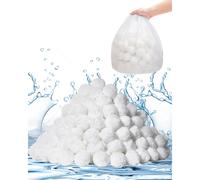 VEVOR Pool Filter Balls for Sand Filter 3.5 lbs Filter Balls Replace Pool Filter Sand Reusable Polyester Fiber Filter Media Balls with Wash Bag fo