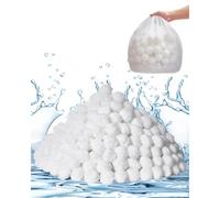 VEVOR Pool Filter Balls for Sand Filter, 4.6 lbs, Filter Balls Replace Pool Filter Sand, Reusable Polyester Fiber Filter Media Balls with Wash Bag, fo