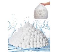 VEVOR Pool Filter Balls for Sand Filter, 4.6 lbs, Filter Balls Replace Pool Filter Sand, Reusable Polyester Fiber Filter Media Balls with Wash Bag, for Swimming Pool Above Ground Pool Aquarium Tank