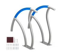 VEVOR Pool Handrail, 2 PCS 30x30 in Pool Railing, Stainless Steel with Base Plate for Indoor/Outdoor Pools,Swimming Pool Safety Railing for Decks,Rust-Proof Grab Bar w/Grip Cover&Accessories for Spas