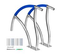 VEVOR Pool Handrail, 30" x 30" Swimming Pool Stair Rail, 2 PCs Stainless Steel Stair Pool Hand Rail Rated 375lbs Load Capacity, Pool Rail with Quick