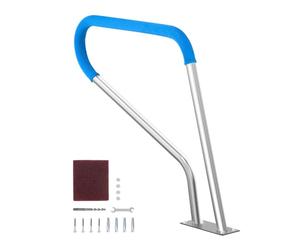 VEVOR Pool Handrail, 39 x 32 inch Pool Railing, Stainless Steel with Base Plate for Indoor/Outdoor Pools,Swimming Pool Safety Railing for Decks,Rust-Proof Grab Bar w/Grip Cover&Accessories for Spas