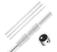 VEVOR Pool Pole, 3.4 to 15 Ft Telescoping Swimming Pool Cleaning Poles, Professional Adjustable Telescopic Pole with 2 Extension Poles, Heavy Duty Cle