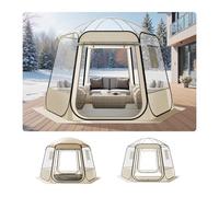 VEVOR Pop up Bubble Tent, 10 x 9.2 ft Waterproof & UV-Resistant, Clear Camping Tent Shelter, Outdoor Garden Dome Igloo Tents with Windows, 540° Panoramic View, for 4-8 Persons Patio Backyard
