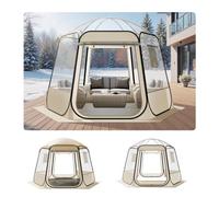 VEVOR Pop up Bubble Tent, 11 x 10.2 ft Waterproof & UV-Resistant, Clear Camping Tent Shelter, Outdoor Garden Dome Igloo Tents with Windows, 540° Panoramic View, for 8-10 Persons Patio Backyard
