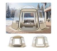 VEVOR Pop up Bubble Tent, 11 x 10.2 ft Waterproof & UV-Resistant, Clear Camping Tent Shelter, Outdoor Garden Dome Igloo Tents with Windows, 540° Panoramic View, for 8-10 Persons Patio Backyard