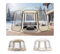 VEVOR Pop up Bubble Tent, 12 x 11.1 ft Waterproof & UV-Resistant, Clear Camping Tent Shelter, Outdoor Garden Dome Igloo Tents with Windows, 540° Panoramic View, for 10-12 Persons Patio Backyard