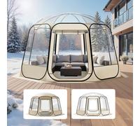VEVOR Pop up Bubble Tent, 12 x 11.1 ft Waterproof & UV-Resistant, Clear Camping Tent Shelter, Outdoor Garden Dome Igloo Tents with Windows, 540° Panor