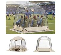 VEVOR Pop up Sports Tent, 4 Sizes Optional Clear Bubble Tent for 1-6 Person, Waterproof Outdoor Pod with Floor Mat & Top Cover, Garden Igloo Dome Tents Camping Shelter for Sports Watching