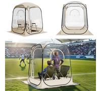 VEVOR Pop up Sports Tent, 50x50 in Clear Bubble Tent for 1 Person, Waterproof Outdoor Pod with Floor Mat & Top Cover, Garden Igloo Dome Tents Camping Shelter for Events Fishing Cheering