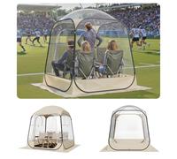 VEVOR Pop up Sports Tent, 63x63 in Clear Bubble Tent for 2-4 Persons, Waterproof Outdoor Pod with Floor Mat & Top Cover, Garden Igloo Dome Tents Camping Shelter for Events Fishing Cheering