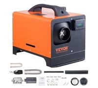VEVOR Portable 12V 8KW Diesel Heater All in One Diesel Air Heater 0.16-0.62L/h 8-36°C Adjustable 20-25m2 LCD Control and Remote Control Tank 5L for RV Auto Without Installation Indoor