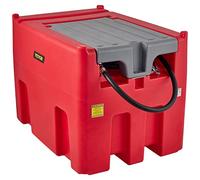 VEVOR Portable Diesel Tank, 116 Gallon Capacity & 10 GPM Flow Rate, Diesel Fuel Tank with 12V Electric Transfer Pump and 13.1ft Rubber Hose, PE Diesel Transfer Tank for Easy Fuel Transportation, Red