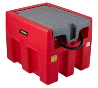 VEVOR Portable Diesel Tank, 58 Gallon Capacity & 10.6 GPM Flow Rate, Gas Fuel Tank with 12V Electric Transfer Pump and 13.1ft Rubber Hose, PE Diesel Transfer Tanks for Easy Fuel Transportation, Red