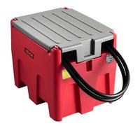 VEVOR Portable Diesel Tank, 58 Gallon Capacity & 10.6 GPM Flow Rate, Gas Fuel Tank with 12V Electric Transfer Pump and 13.1ft Rubber Hose, PE Diesel Transfer Tanks for Easy Fuel Transportation, Red