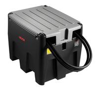 VEVOR Portable Diesel Tank, 58 Gallon Capacity & 10 GPM Flow Rate, Gas Fuel Tank with 12V Electric Transfer Pump and 13.1ft Rubber Hose, PE Diesel Transfer Tanks for Easy Fuel Transportation, Black