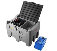 VEVOR Portable Diesel Tank, Separated 106 Gal Diesel & 8 Gal DEF Storage Tank, Leakproof Fuel Transfer Tanks with Pump & 13 Ft Hose, 10 GPM Flow Rate, Gas Storage Tanks for Easy Fuel Transportation