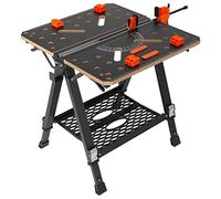 VEVOR Folding Work Table Workbench Sawhorse 1000 lbs Capacity Adjustable Heights