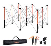 VEVOR Portable Folding Workstand, 1264 x 1264 mm Collapsible Workbench, 1589 kg Weight Capacity, No Assembly Foldable Work Stand with Storage Bag, Table Top NOT Included, for Garage Workshop Outdoor