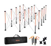 VEVOR Portable Folding Workstand, 2455 x 1260 mm Collapsible Workbench, 2724 kg Weight Capacity, No Assembly Foldable Work Stand with Storage Bag, Table Top NOT Included, for Garage Workshop Outdoor