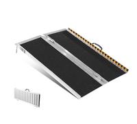 VEVOR Portable Non-Slip Aluminum Folding Wheelchair Ramp - 3 ft 800 lbs Capacity Threshold for Mobility Scooters, Steps, Stairs, Doorways and Curbs