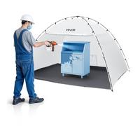 VEVOR Portable Paint Booth Tent, 115.35 x 90.55 x 74 inch Painting Tent Station, Spray Shelter with Built-in Floor & Mesh Screen, Large Space, Oxford Spray Painting Tents for Cupboard, Chairs, Tables