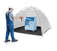 VEVOR Portable Paint Booth Tent, 116.14 x 114.96 x 79.53 inch Painting Tent Station, Spray Shelter with Built-in Floor & Mesh Screen, Large Space, Oxford Spray Painting Tents for Cupboard, Chairs
