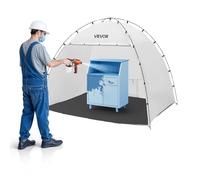 VEVOR Portable Paint Booth Tent, 91.7 x 67.7 x 74.8 inch Painting Tent Station, Spray Shelter with Built-in Floor & Mesh Screen, Large Space, Oxford Spray Painting Tents for Cupboard, Chairs, Tables