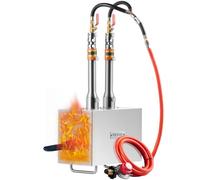 VEVOR Portable Propane Forge, 2 Burner Farrier Forge, 2600℉ Tool and Knife Making Blacksmithing Gas Forge, Large Capacity Square Stainless Steel Gas Forging Tools and Equipment for Metal Forging