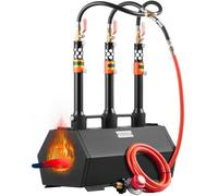 VEVOR Portable Propane Forge, 3 Burner Farrier Forge, 2600℉ Tool and Knife Making Blacksmithing Gas Forge, Large Capacity Hexagon Cold-Rolled Steel Gas Forging Tools and Equipment for Metal Forging