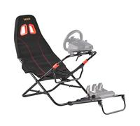 VEVOR Portable Racing Wheel Stand, Foldable & Adjustable Steering Sim Wheel Stand, 470 mm Seat Inner Width, Compatible with Logitech G923/G920/G29, Thrustmaster T248P, Fanatec, Hori, Mad Catz, Black