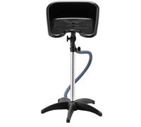 VEVOR Portable Shampoo Bowl, Shampoo Sink with Adjustable Height & Angle, Salon Hair Wash Sink with Drain Hose and Star-Shaped Support Base for Barbershop Beauty Spa Center Home Use